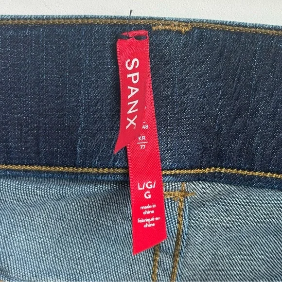 Spanx Ankle Skinny Pull On Jeans Midnight Shade Size Large Style no. 20342R - Picture 8 of 14